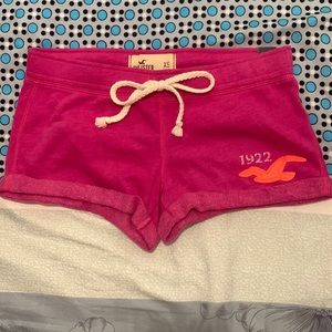 Hollister Fleece Drew String Short Shorts